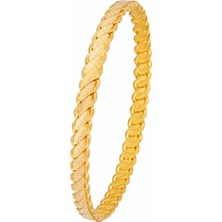 Innuendo Jewelry 925 Ayar Gümüş Üçlü Burma Altın Kaplama Bilezik
