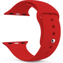 Akıllı Saat Silikon Kordon 42/44 mm Kırmızı