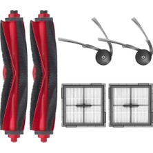 Roborge Roborock Q8 Max Pro + Robot Süpürge Uyumlu 6'lı Yedek Parça Seti