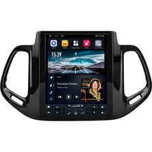 CarSmarT Jeep Compass Android Multimedya (2017-2020) Carplay Android Auto Navigasyon Kameralı 4gb Ram 64GB