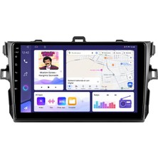 CarSmarT Toyota Corolla Android Multimedya (2007-2012) Carplay Android Auto Navigasyon Kameralı 6gb Ram 64GB