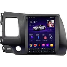 CarSmarT Honda Civic Android Multimedya (2007-2012) Carplay Android Auto Navigasyon Kameralı 8gb Ram 128GB