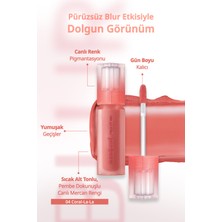 Gün Boyu Kalıcı Pürüzsüz Matlık Sunan Tint PERIPERA Over Blur Tint (004 Coral-La-La)