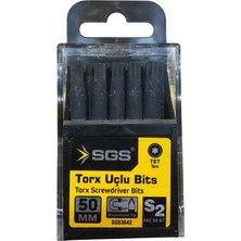 SGS3842 Torx Uçlu Bits Uç T27 50MM 10 Adet