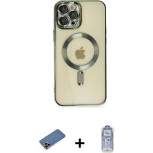 Marsilyan™- iPhone 12 Pro Max Kılıf Nova Işık Özel Seri - Siyah Joko Magic 5d Cam + Shine Kamera Lens Koruma Cam - Gd