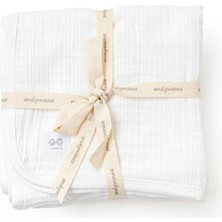 Andywawa AC25870 Müslin Home Bebek Battaniye 105*120 White