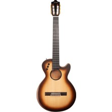 Smiger Smıger Le-C1 Sb 40\" Ince Kasa Kesik Elektro Klasik Gitar Sunburst