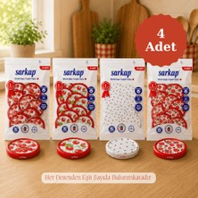 Sarkap Hijyenik Paketli 4'lü 82 mm Kapak -  Domates Seri