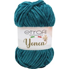 Etrofil Yonca Kadife Örgü İpi Petrol Mavi %100 Polyester 100g 120m (74313)