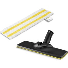 Karcher Kärcher Orijinal Set Zemin Başlığı ve Mikrofiber Bez Easyfix Buharlı Temizleyici Kärcher Sc ile Uyumlu - Zeminler Için, Her Türlü Yüzey Için Uygun, Makinede Yıkanabilir, Beyaz