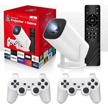 KENTUCKY P30 Max Projektör 4K Hd 1080P Bluetooth Android  2 Kol Dahili 3000 Oyun Retro Atari