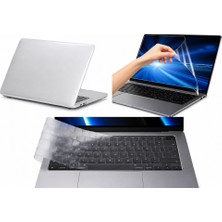 Arabulalaca Macbook Air 13 Inç A2337  A2179  M1 Işlemçi   Kılıf Hardcase Kapak +  Klavye Koruyucu +Ekran Koruyucu 3 Lü Set..
