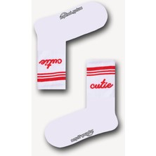 Neşeli Çoraplar Cutie Desenli Unisex Atletik Çorap