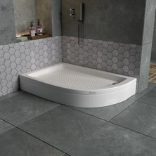 Dbbanyo Sol Asimetrik Duş Teknesi Panelli 80*120*20 cm