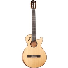 Smiger Smıger Le-C1 N 40\" Ince Kasa Kesik Elektro Klasik Gitar Natural