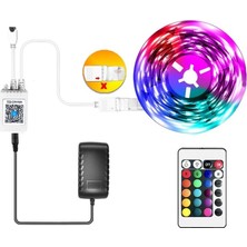 Rgb Şerit LED Seti 3 Renk (5 mt Rgb Şerit+Trafo+Rgb Kumanda) Cata