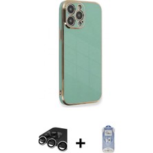 Marsilyan™- iPhone 15 Pro Kılıf Yankı Serisi - Siyah Joko Magic 5d Cam + Raze Metal Kamera Lens - Gs