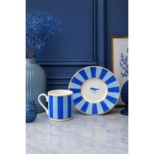 Yzhome 2 Kişilik Porselen Yaldızlı Lovely Birds Özel Tasarım Kuşlu Kahve Fincan Takımı Seti 90ML