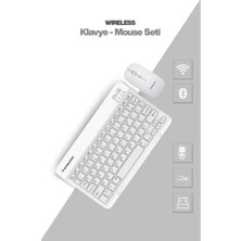 Ttt Beyaz Kablosuz Klavye Ve Mouse Seti
