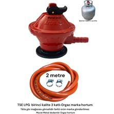 Murat Ev Tüp Başlığı 12 Kg Tüp Dedantör 2 metre Hortum 2 Kelepçe