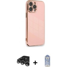 Marsilyan™- iPhone 15 Pro Kılıf Yankı Serisi - Siyah Joko Magic 5d Cam + Raze Metal Kamera Lens - Gs