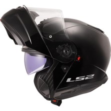 Çene Açılır Kask Ls2 Strobe 2 Parlak Siyah Orjinal M
