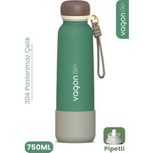 Vagonlife VGN-1106 750 ml Çelik Termos Koyu Yeşil