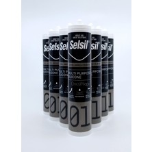 Selsil Genel Amaçlı Silikon 280GR. Şeffaf 25 Adet