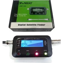 Divisat Divisat Dijital Finder Uydu Yön Bulucu Siyah Renkli 30 cm Test Ara Kablosu ile