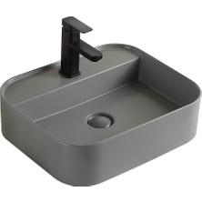 Lena EY-4720MG Mat Gri Tezgah Üstü Lavabo