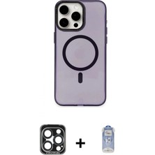 Marsilyan™- iPhone 15 Pro Max Kılıf Eksen Işık Prime - Siyah Joko Magic 5d Cam + Pvd Metal Kamera Lens - Lt