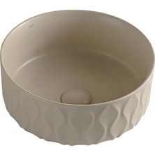 Lena EY-4750MK Mat Cappucino Tezgah Üstü Lavabo