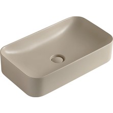 Lena EY-4730MK Mat Cappucino Tezgah Üstü Lavabo