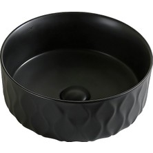 Lena EY-4750MS Mat Siyah Tezgah Üstü Lavabo