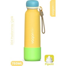 Vagonlife VGN-1106 750 ml Çelik Termos Sarı