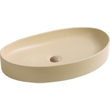 EY-4714MK Tezgah Üstü Lavabo Mat Krem