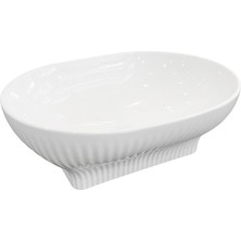Lena EY-4821 Parlak Beyaz Tezgah Üstü Lavabo