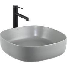 Lena E-W1203MG Tezgah Üstü Lavabo Mat Gri