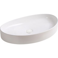 EY-4714 Tezgah Üstü Lavabo Parlak Beyaz