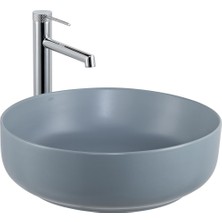 Lena E-W1201MM Tezgah Üstü Lavabo Mat Mavi