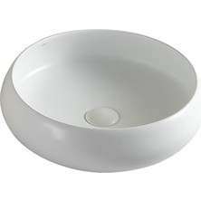 Lena EY-4760MB Mat Beyaz Tezgah Üstü Lavabo