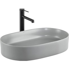 Lena E-W1202MG Tezgah Üstü Lavabo Mat Gri