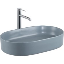 Lena E-W1202MM Tezgah Üstü Lavabo Mat Mavi