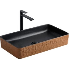 Lena E-4061P Tezgah Üstü Porselen Lavabo