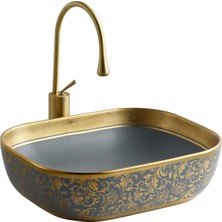Lena EH-4290MGA Tezgah Üstü Porselen Lavabo