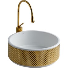Lena E-4006A Tezgah Üstü Porselen Lavabo
