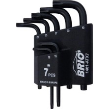 Aesco Allen Anahtar Seti Torx Kısa 7 Parça T10-T40