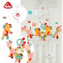 Aesco Fehn Müzik Mobil Safari - Sevimli Hayvanlı Bebek Uyku Yardımı - Bebek Mobil Müzik Kutusu Melodi - 0-5 Ay Arası Bebekler Için Müzik Mobil Bebek Yatağı Oyuncak