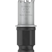 Aesco 1 x Pro Sheet Metal Power Change Plus Delik Testeresi (Paslanmaz Çelik Saclar, Çelik Saclar, Ø 17 Mm, Profesyonel Aksesuar Matkap/tornavida Için)