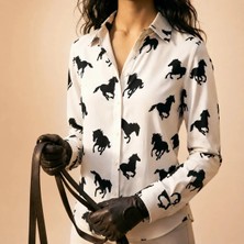 Kaiser Horse Gear Atlı Desenli Gömlek
